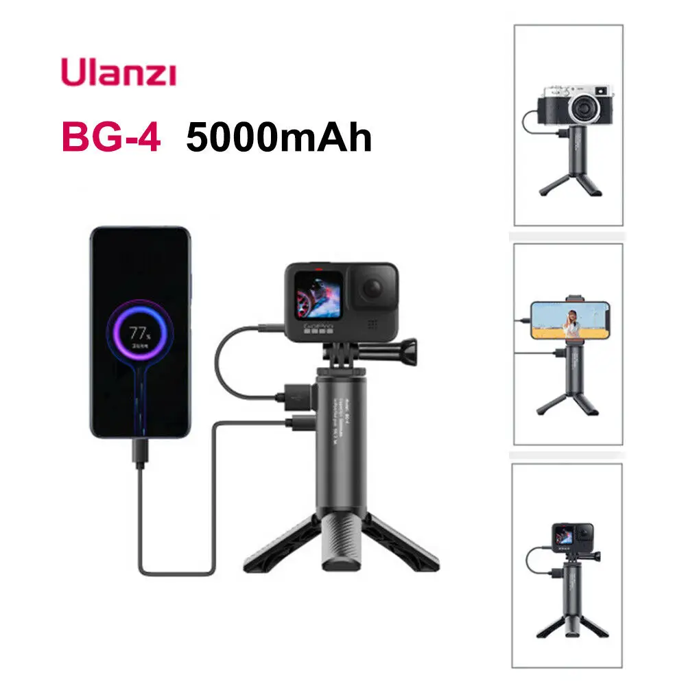 Внешний аккумулятор Ulanzi BG-3 10000 мАч зарядное устройство с ручкой мини 18 Вт PD QC