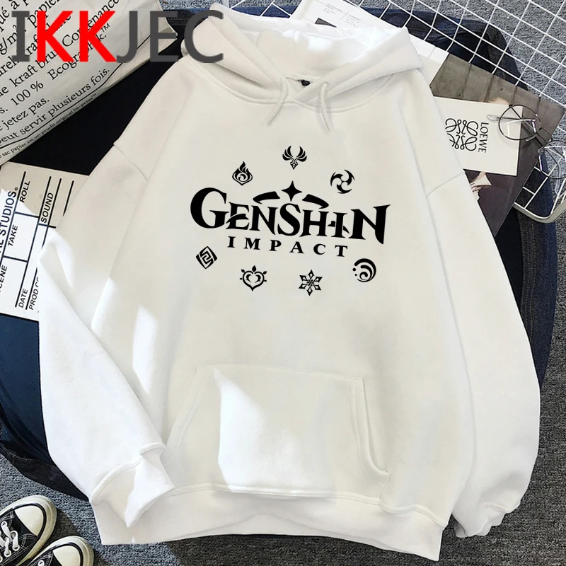 

Толстовки Genshin Impact женские Ulzzang размера плюс графические y2k, худи с принтом