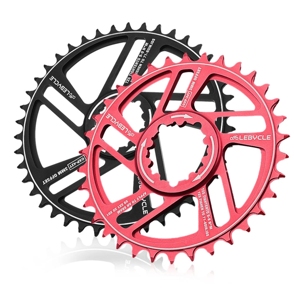 

32T/34T/36T/38T MTB Bike Positive Negative Chainwheel 3mm Narrow Wide Chainring wheel Bicycle Tooth Chainring Cycling Parts