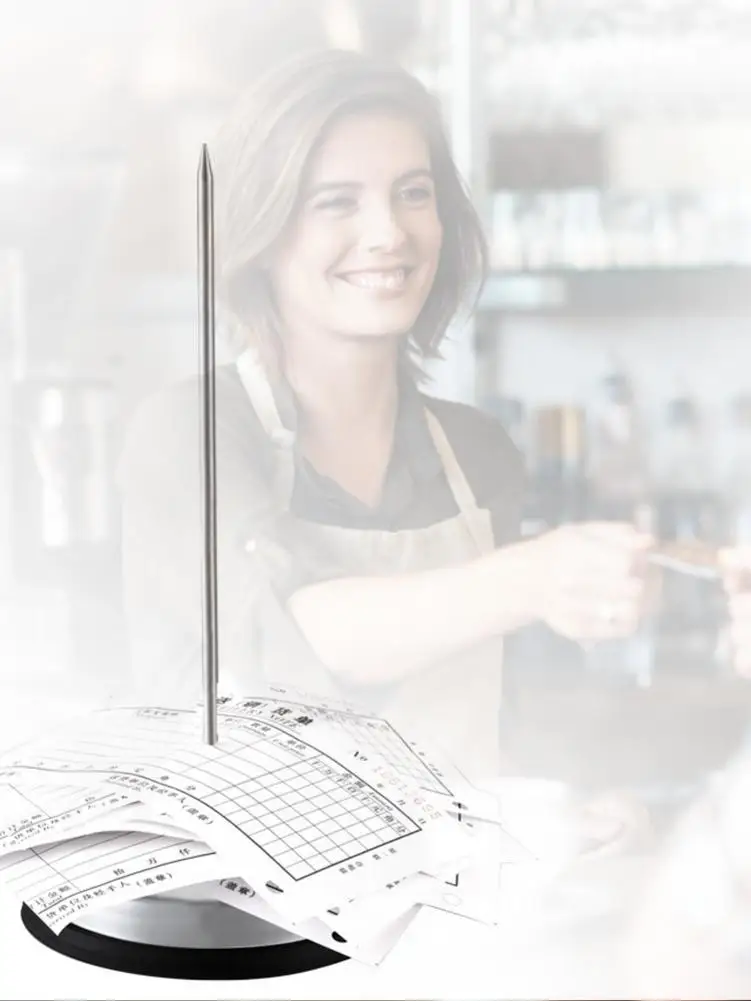 2 шт. из нержавеющей стали чековый держатель с круглым основанием для ресторана