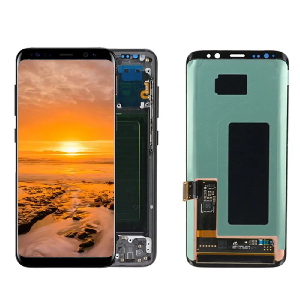 

Original For Samsung Galaxy S8 LCD With Frame Super Amoled G950F G950U Display with Touch Screen Assembly+dead pixel replacement