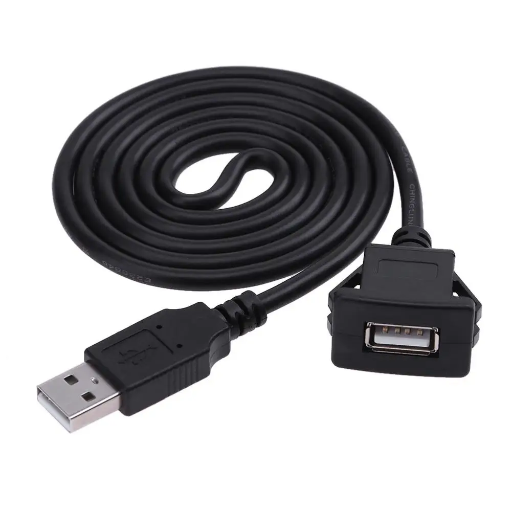 1 м/3 3 фута USB кабель для скрытого монтажа USB2.0 A Male к Female автомобильный