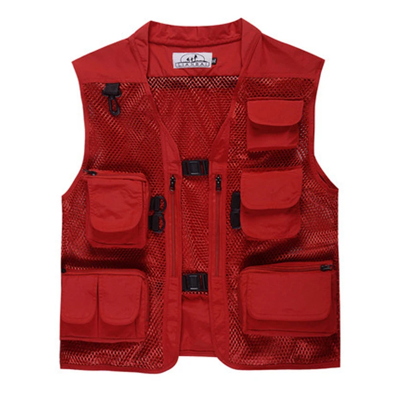 Женская летняя камуфляжная сетчатая жилетка для фотосъемки портативный дышащий