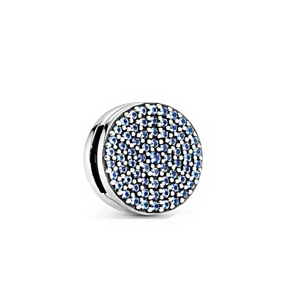 

CHAMSS Autumn And Winter Series Reflexions Round Clip Blue Icicle Diy Sky Stars Bracelet Original Ladies Jewelry Gift