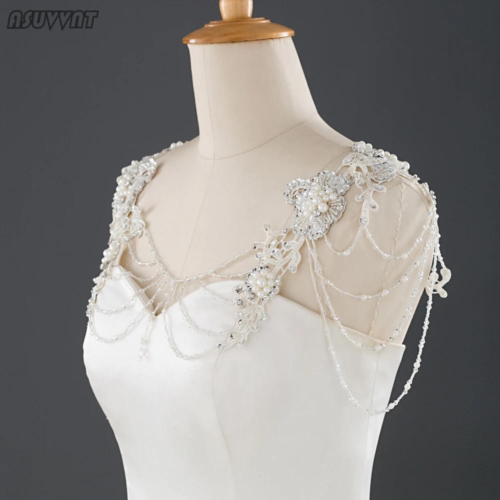 Роскошная Свадебная шаль искусственная плечевая цепь удобные аксессуары для