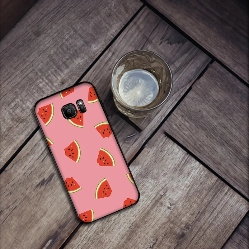 Чехлы для samsung S8 S9 S10 Plus &quotфламинго&quot банан ананас бумага заметок в форме фруктов