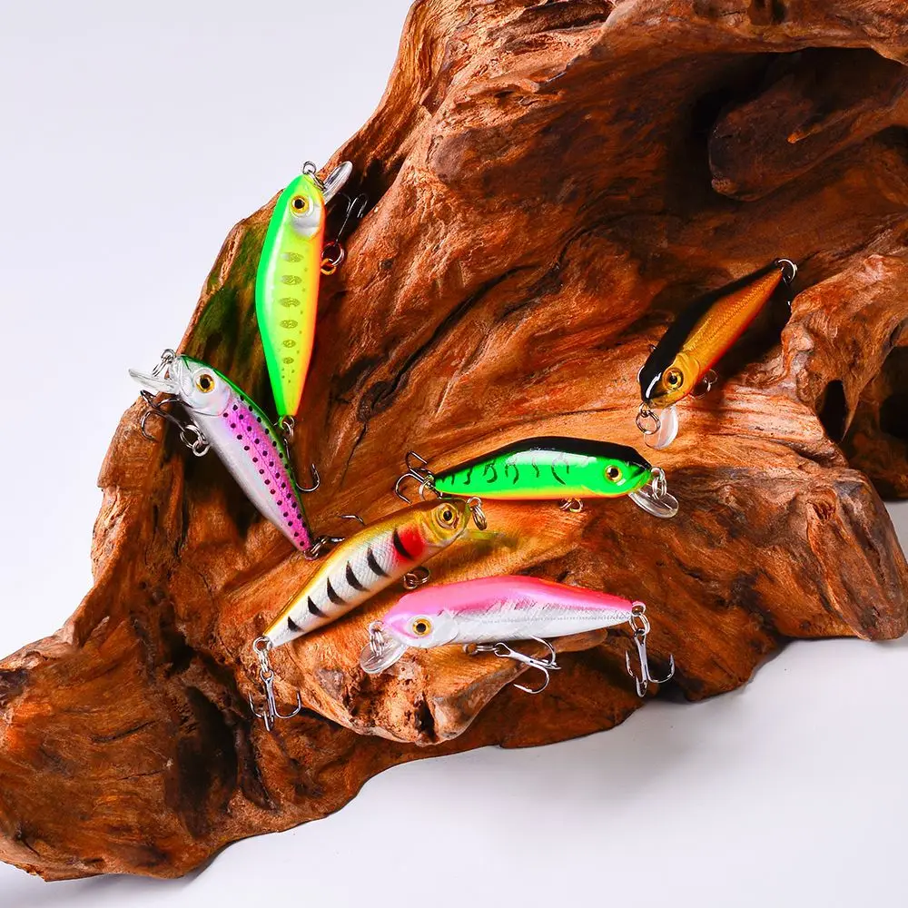 

1PCS Minnow Fishing Lure 62mm4.7g Topwater Hard Bait Wobbler Jig Bait Crankbait Carp Striped Bass Pesca Fishing Tackle Swim Bait