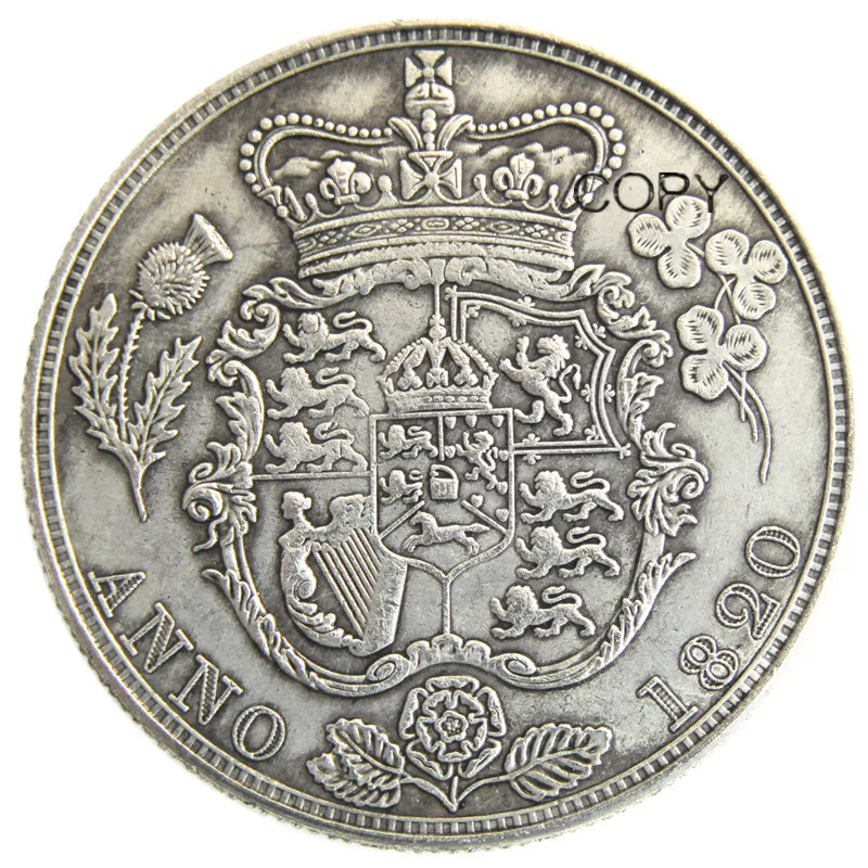

UF(26) копия полукороны монеты Великобритании Джордж IV 1820