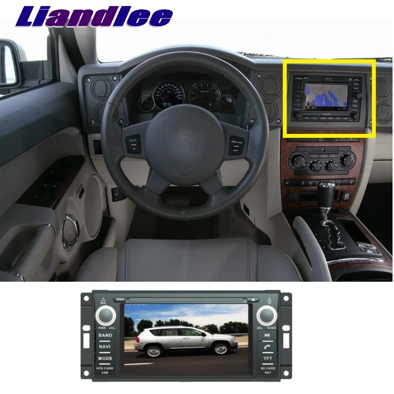 Автомобильный мультимедийный ТВ DVD GPS аудио hi-fi радиоприемник для Jeep Commander Wrangler 2006
