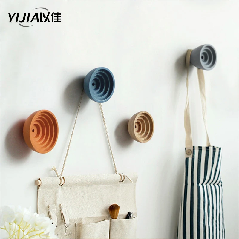 Крючок из массива дерева в скандинавском стиле для украшения стен|Крючки и