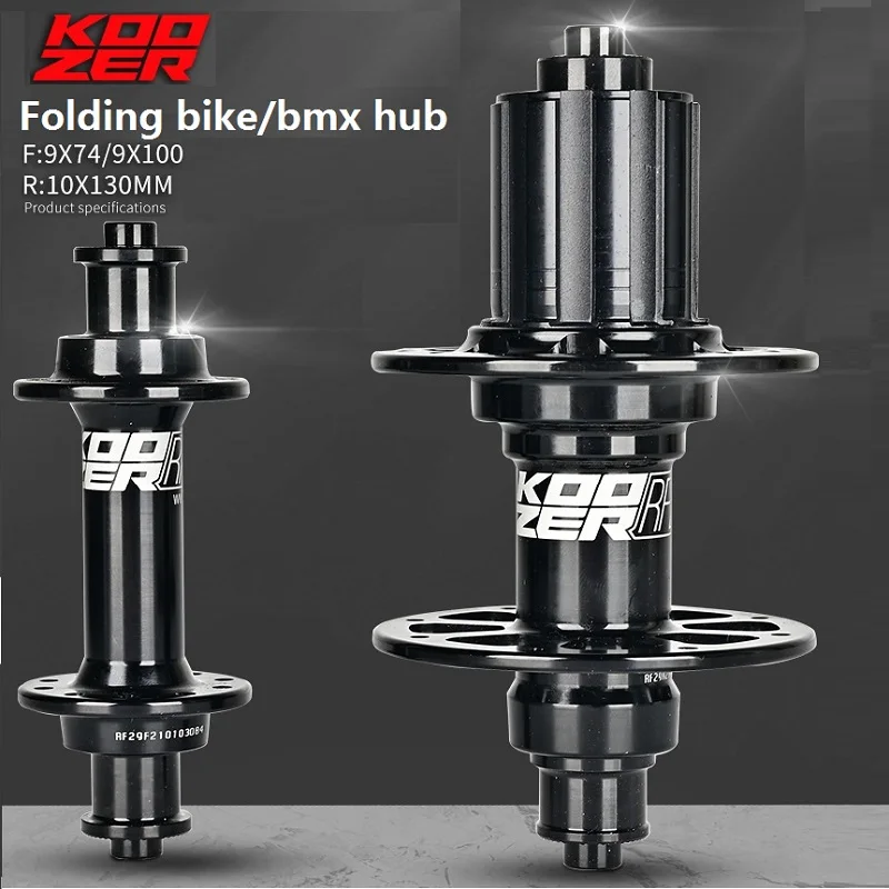 

KOOZER FR290 road bike Hub bearing hub folding bike hub 72 ring 4 palin 20H/24H hollow ultra light shaft BMX hub bicycle parts