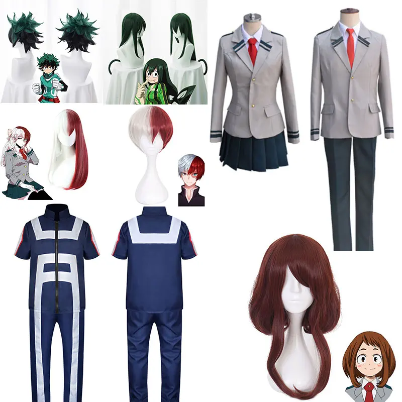 Школьная форма Boku No Hero Academia AsuiTsuyu Yaoyorozu Momo OCHACO URARAKA Midoriya Izuku карнавальный