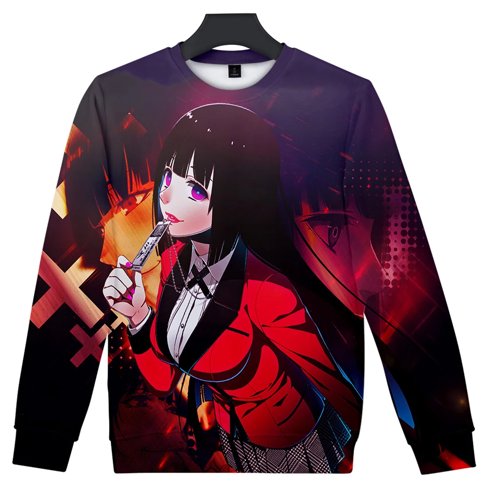 Свитшот Kakegurui унисекс свитшот с круглым вырезом модный трендовый стиль новая