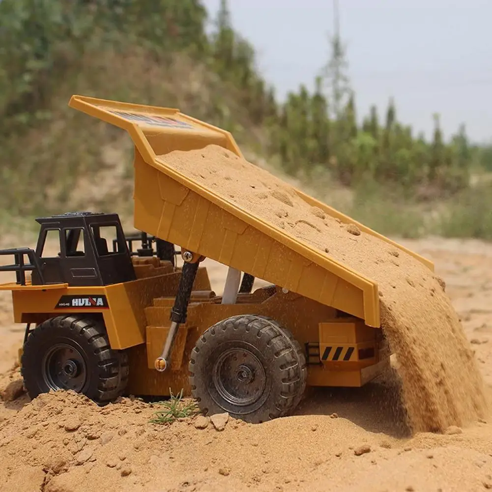 Huina 1540 1/18 RC самосвал 2 4G 6CH экскаватор на дистанционном управлении Игрушки Сплав