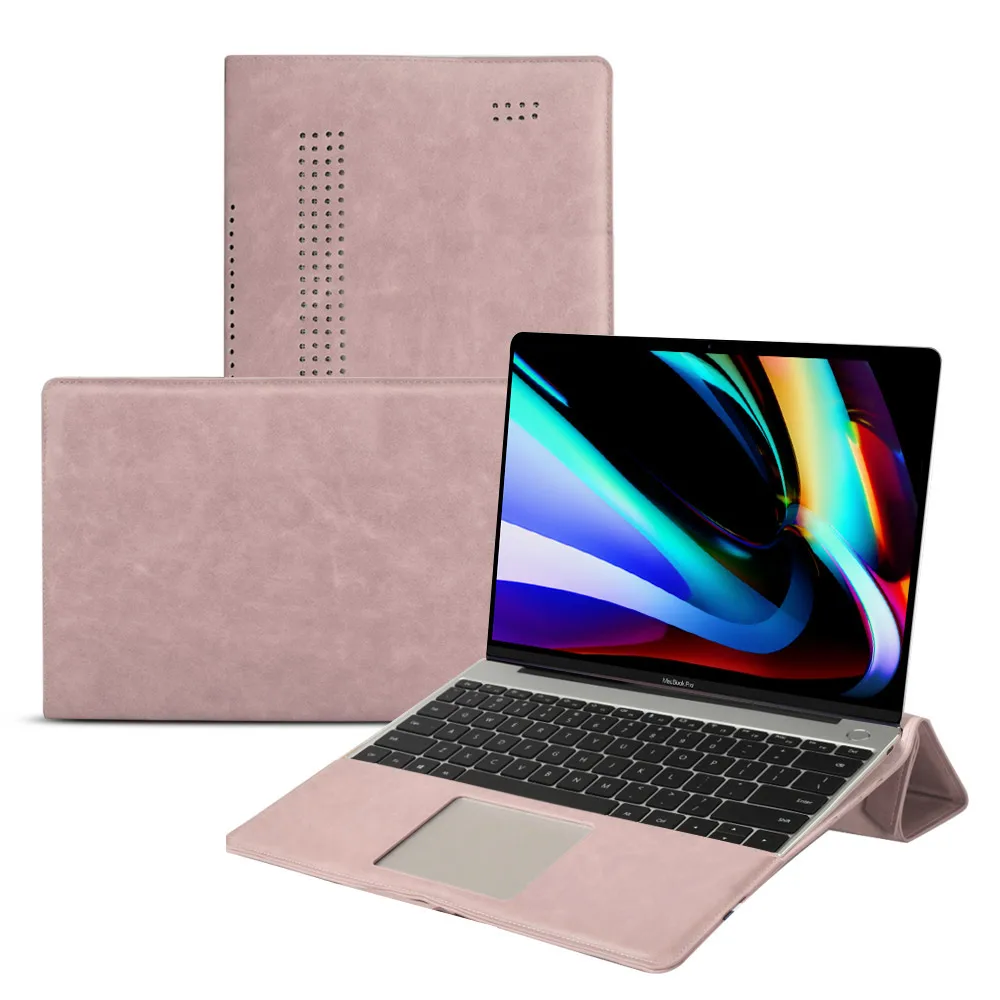 Чехол для ноутбука из искусственной кожи для MacBook Pro, 16 дюймов, защита для угла, ударопрочный чехол для планшета, чехол для MacBook Pro, чехол для ноутбука+ кронштейн