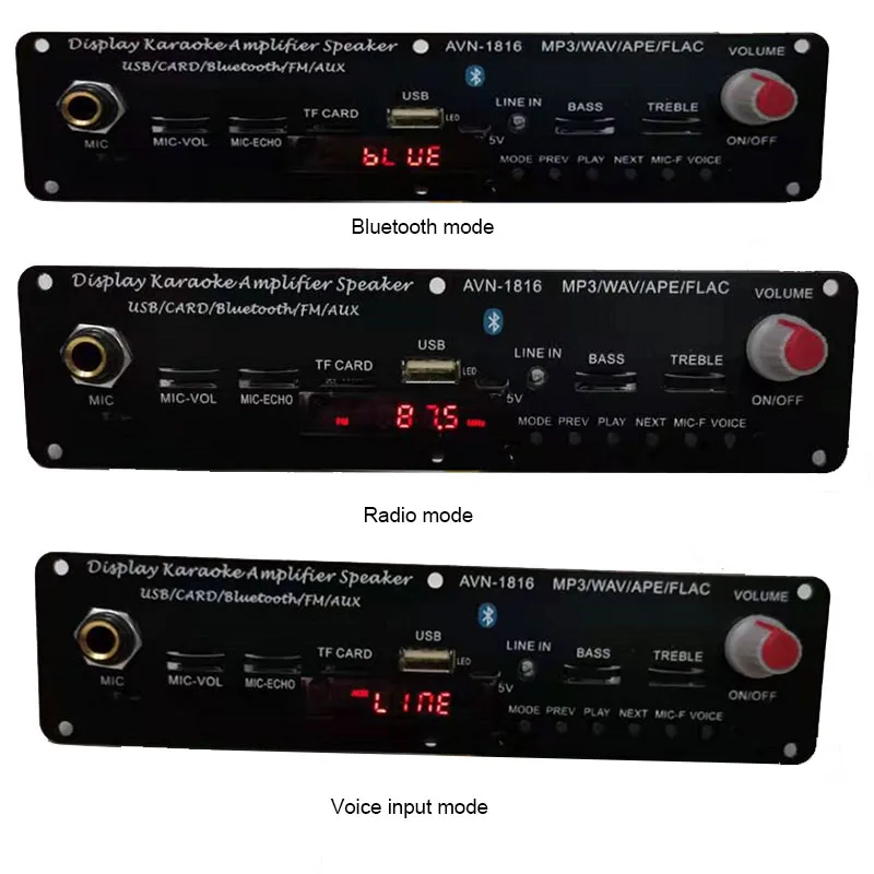 Lusya Bluetooth 5 0 декодер для платы микрофон независимая Регулировка реверберации 20 Вт