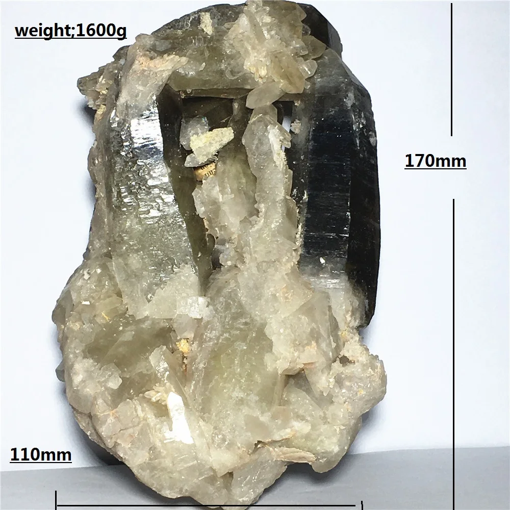 

natural smoky quartz crystal specimen Home furnishing decoration stone Reiki healing raw gemstone