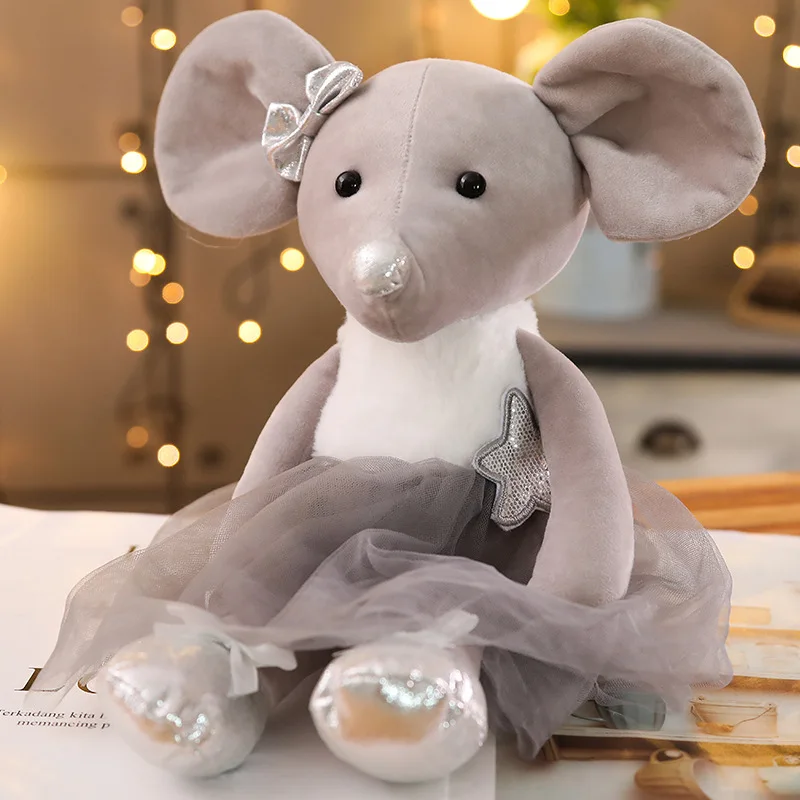 

Kawaii Ballet Mouse Mouse Bert Plush Toys Educational Toys Stuffed Plush Animals Girl Gifts Toys for Children Home Decor