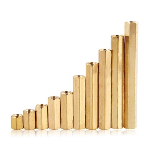 20 шт. M4 латунные одноголовые шестигранные винты шпильки проводки винт для