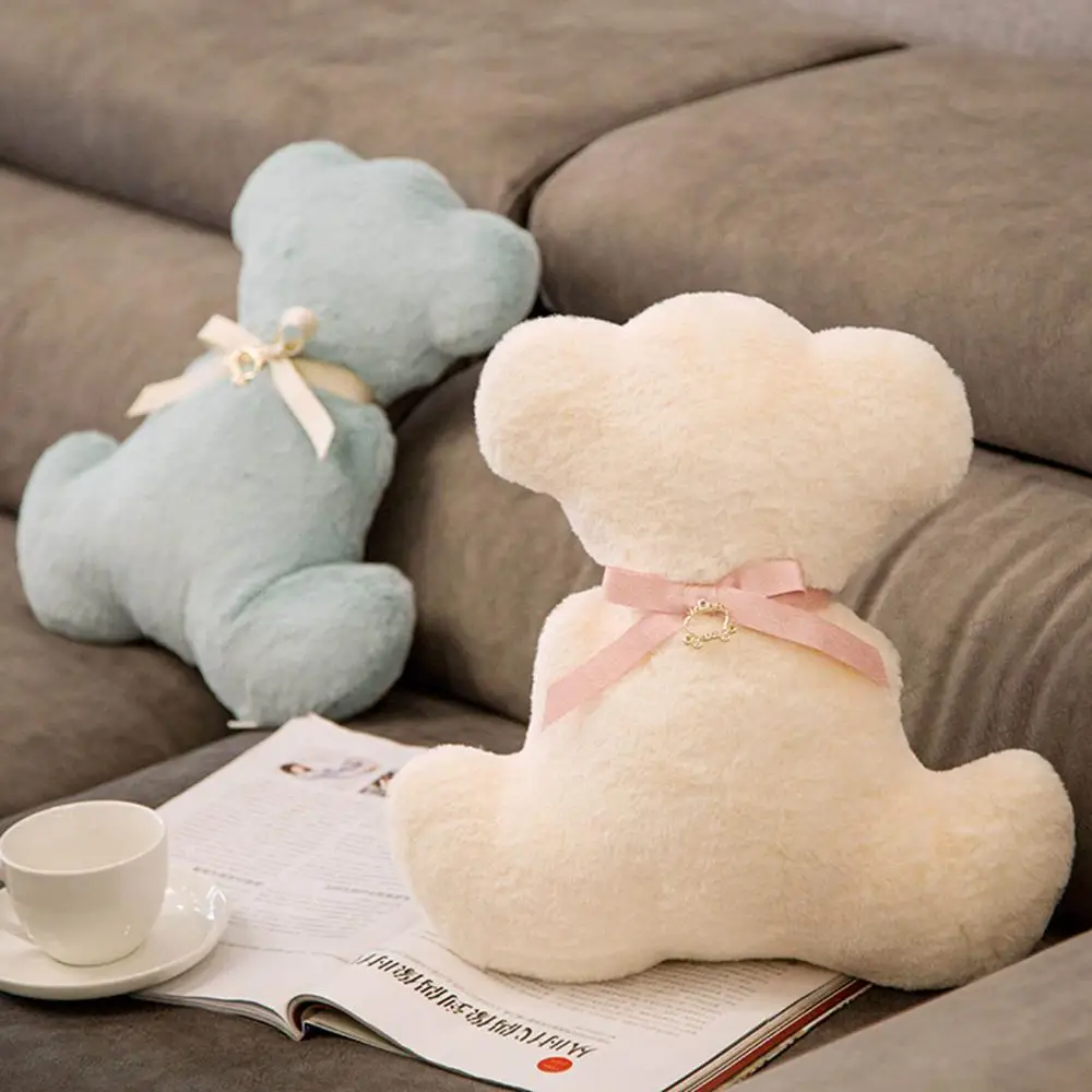 

36cm Lovely Teddy Bear with Tie Plush Toys Stuffed Cute Animals Dolls Soft Baby Pillow for Girls Children Kids Birthday Gifts