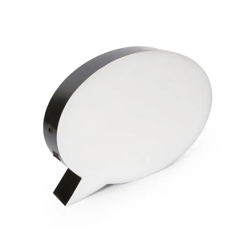 Светодиодный почерк сообщения световой короб с буквами в форме пузыря доска для