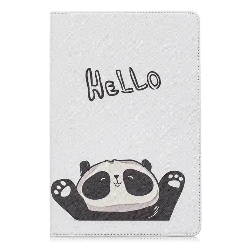 hello panda Умный чехол из искусственной кожи с принтом для samsung Tab A 10,1 чехол для планшета Funda для Galaxy Tab A 10,1 SM-T510 SM-T515+ ручка - Цвет: hello panda