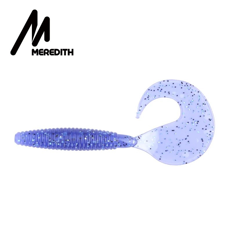 MEREDITH 90 мм Grub искусственные рыболовные приманки 10 шт. 4,4 г мягкие наживки для рыбы Хищник снасти червь воблеры мягкие приманки - Цвет: Q