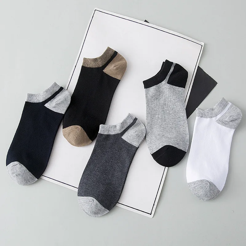 5 пар/компл. Для мужчин Носки Весна/Лето Британский Стиль Винтаж в полоску и с