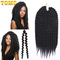 tomo 12 1812rootspack senegalese twist big crotchet hair extensions synthetic ombre braiding hair crochet braids 18 colors
