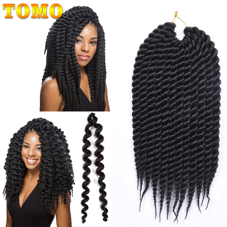 TOMO 12 &quot18&quot корней/упаковка Сенегальские закрученные большие синтетические