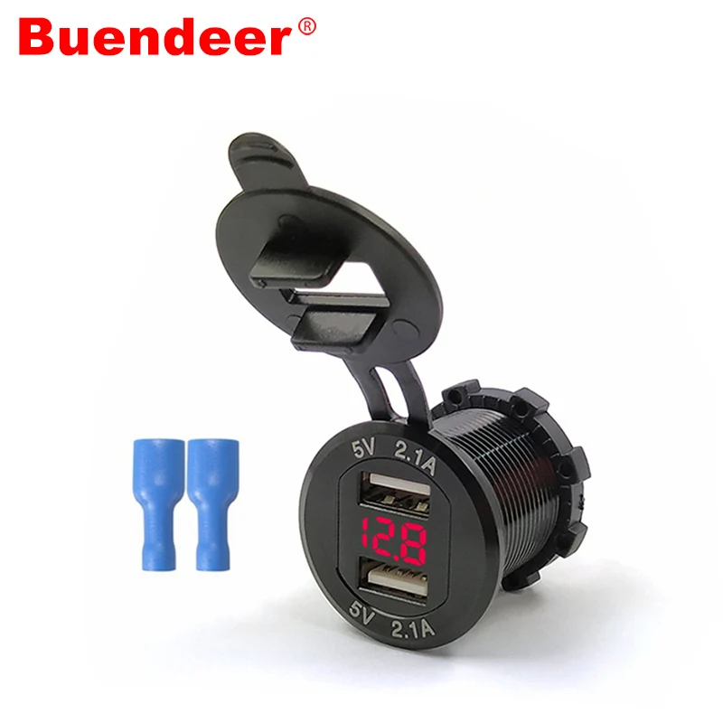 Buendeer DIY Алюминиевая планшетория адаптер питания 4 2 а 12 В/24 В двойное USB зарядное
