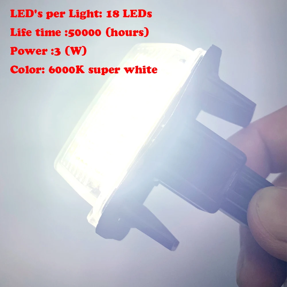 20 шт./10 комплектов Автомобильный светодиодный номерной знак для Toyota Camry 50 номер