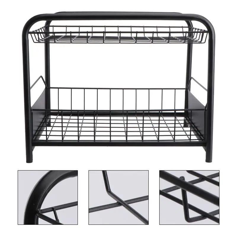 

Kitchen Under Sink Organizer and Storage Under Sink Cabinet Storage Rack (Black)