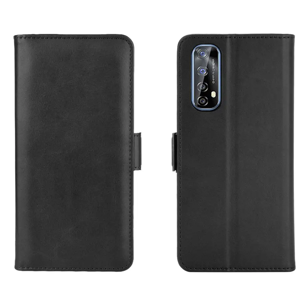 

Case For Realme 7 Leather Wallet Flip Cover Vintage Magnet Phone Case For Realme 7 Coque