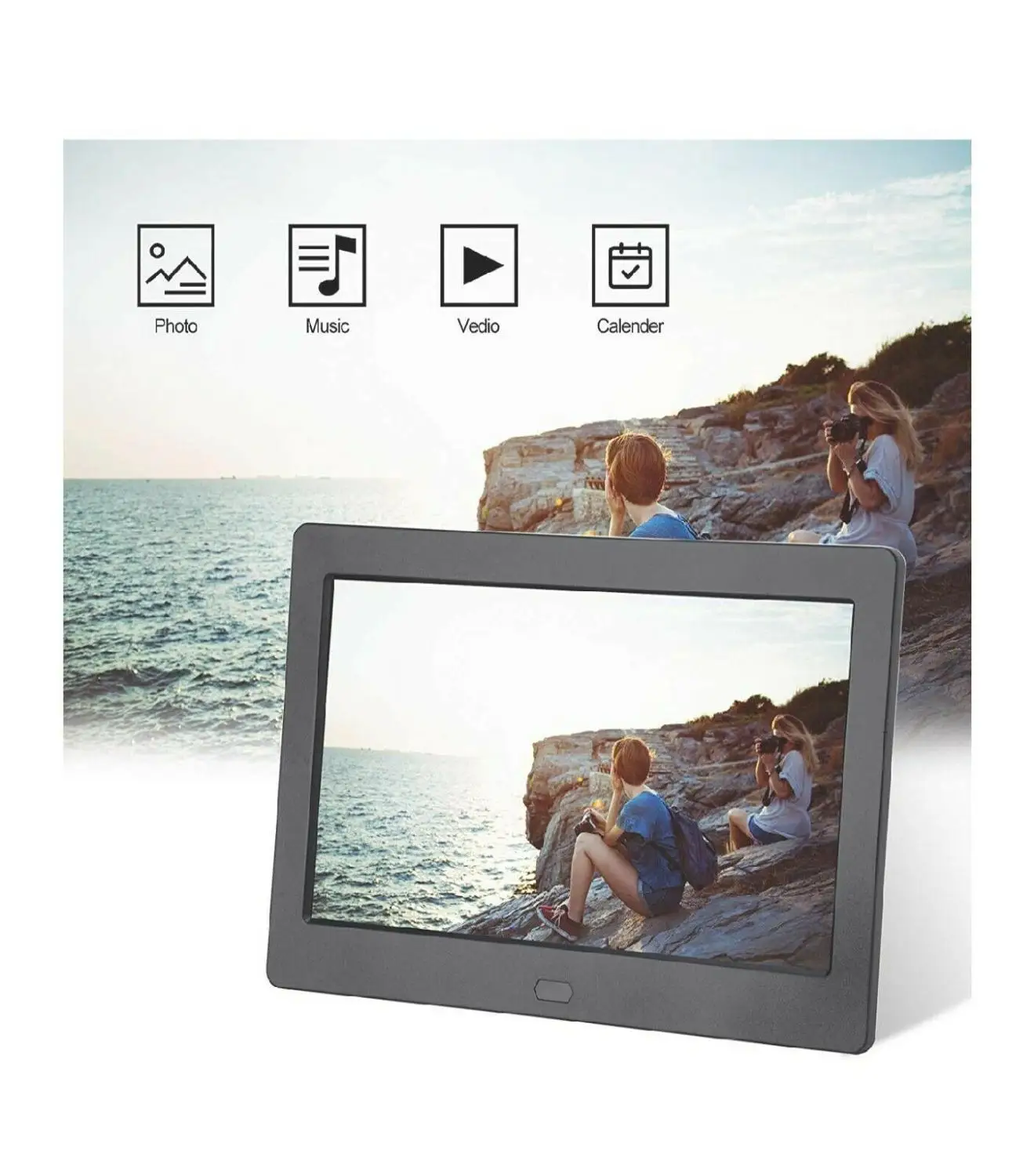 7 дюймовая цифровая фоторамка Full HD IPS дисплей 180 ° угол обзора