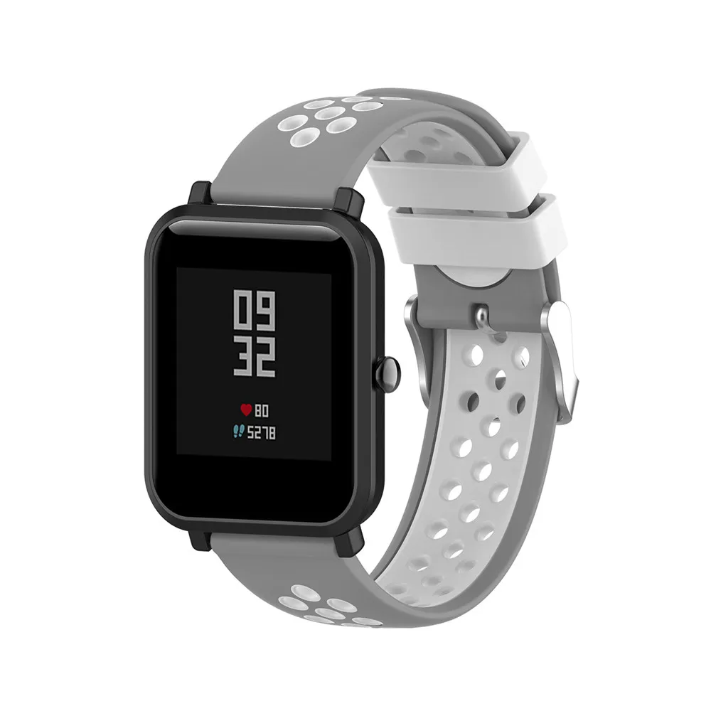 20 мм силиконовый браслет для Garmin Vivoactive 3/HR для Ticwatch 2/E/C2 для samsung gear R600/Galaxy Watch R815 Смарт-часы