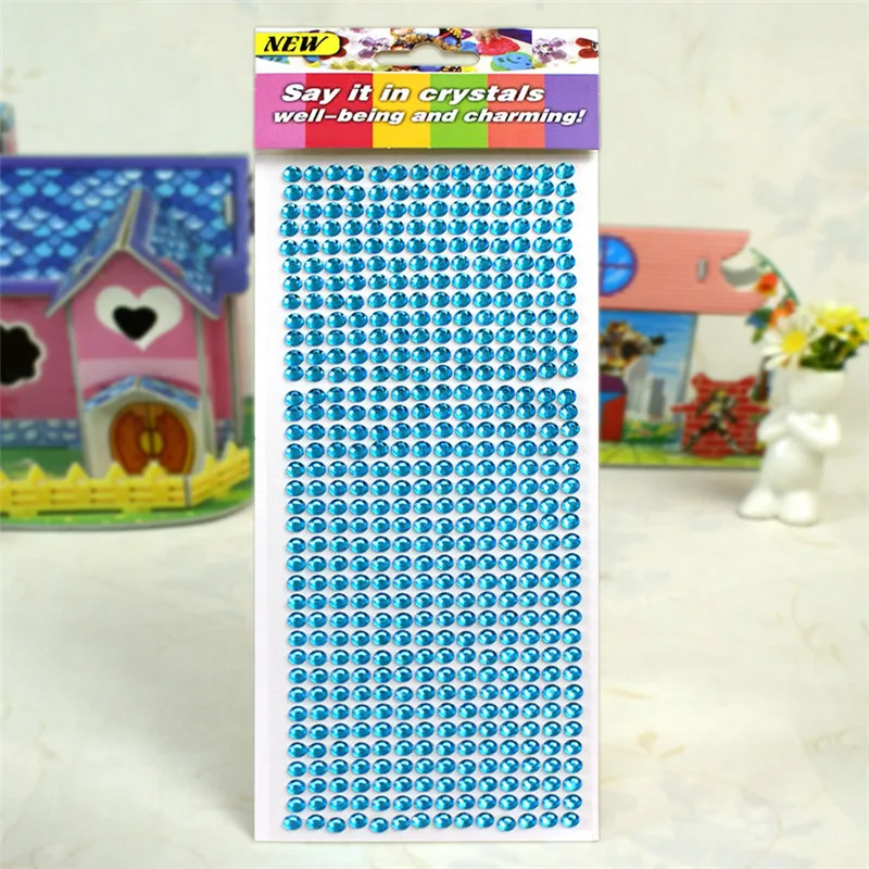 3 мм 6 круглые наклейки со стразами сделай сам ручная работа 3d стикер с