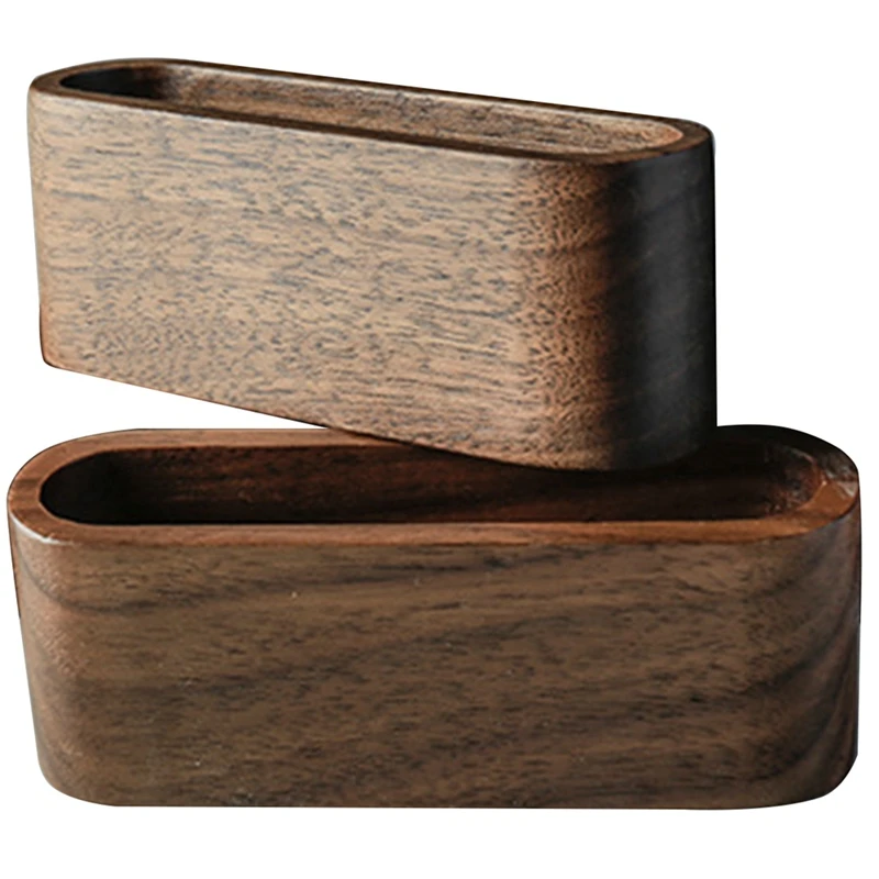 

Solid Wood Black Walnut Business Card Case Japanese Business Card Base Business Card Case Business Card Holder