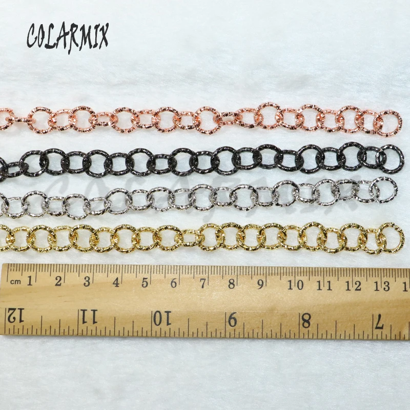 

5 meters links Opened chain necklace Big O link Chain necklace accessories bulk keep colors chain for jewelry making 50259