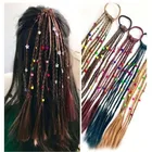Комплект из 1 предмета; Трессы для парика многоцветный мини клип Детские резинки для волос для девочек; Милые женские аксессуары для волос в Корейском стиле Стиль резинка для волос