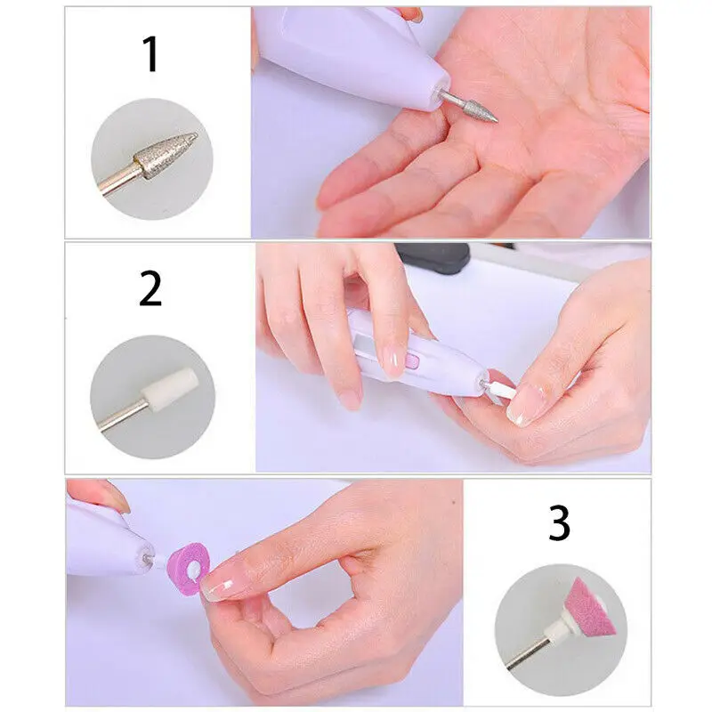 5 In 1 Manicure Combination Nail Trimming Kit Electric Salon Shaper Pedicure Polish Tool New Multifunctional Art | Красота и здоровье