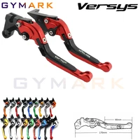 for kawasaki versys 1000 2012 2013 2014 motorcycle adjustable folding brake clutch levers with logo versys