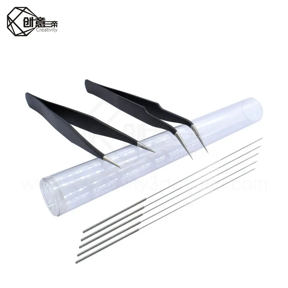 10 шт./лот 3D части принтера сопло пылесоса гибкие сверла по металлу и пинцет для