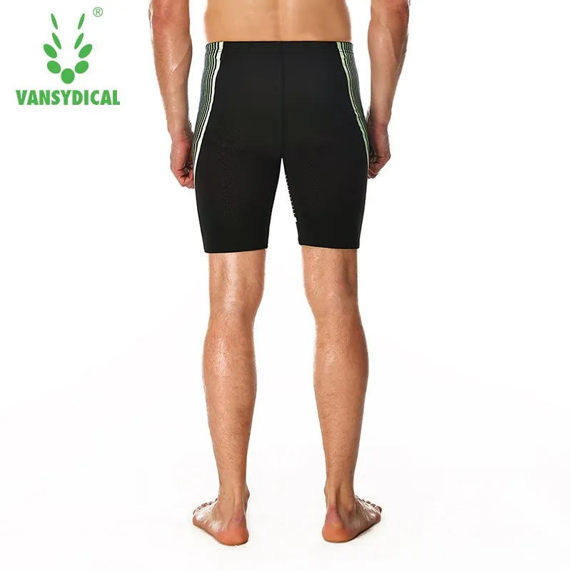 Men Swimwear Tight Swim Trunks Quick Dry Swimming Shorts Mens Swimsuit Boys Beach Shorts Black Swimming Trunks Pants
