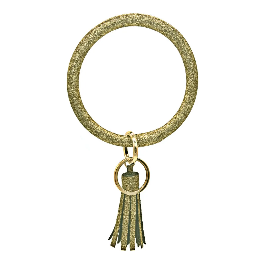 

Best selling 2021 Keychain llaveros Multiful Leather Wristlet Tassel O Circle Keychains for Women Girls Key ring Drop chaveiro