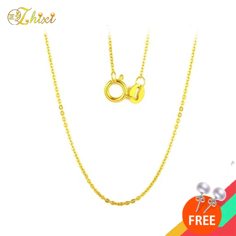 Ювелирные изделия ZHIXI из настоящего 18-каратного белого золота ювелирные