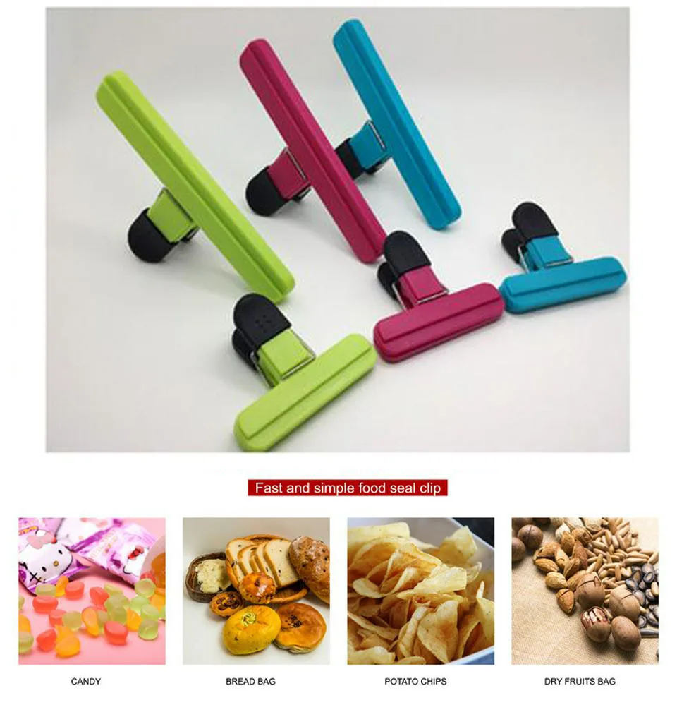 Пластиковый мешок для запечатывания пищевых продуктов с зажимом сохранения