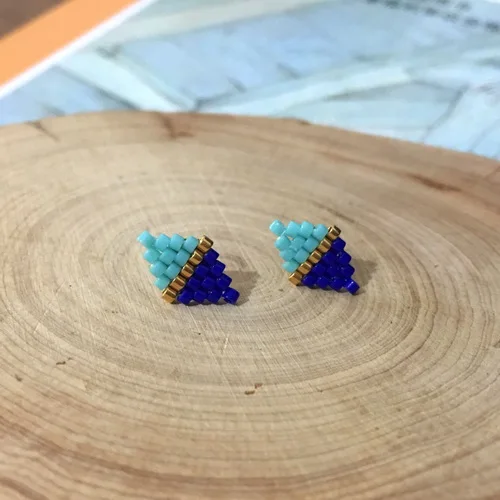INS, трендовые женские серьги, Boho, этнические, весна, разноцветный бисер MIYUKI-beads, серьги-гвоздики, ювелирное изделие, для свадьбы - Окраска металла: 10