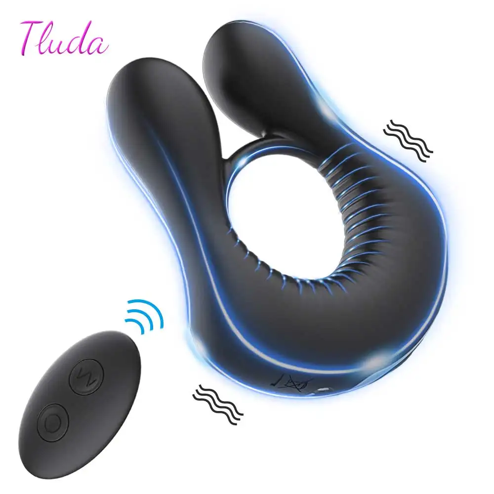 Вибрирующее кольцо на пенис для мужчин задержка эякуляции секс игрушки