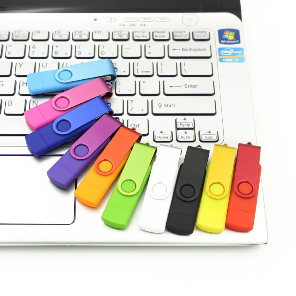 Красочные OTG флеш-накопитель USB 128 Гб 64 Гб оперативной памяти, 32 Гб встроенной памяти, флэш-накопитель Micro USB 8 Гб оперативной памяти, 16 Гб встроенной памяти, USB флэш-накопитель для компьютера/телефоном на системе Android